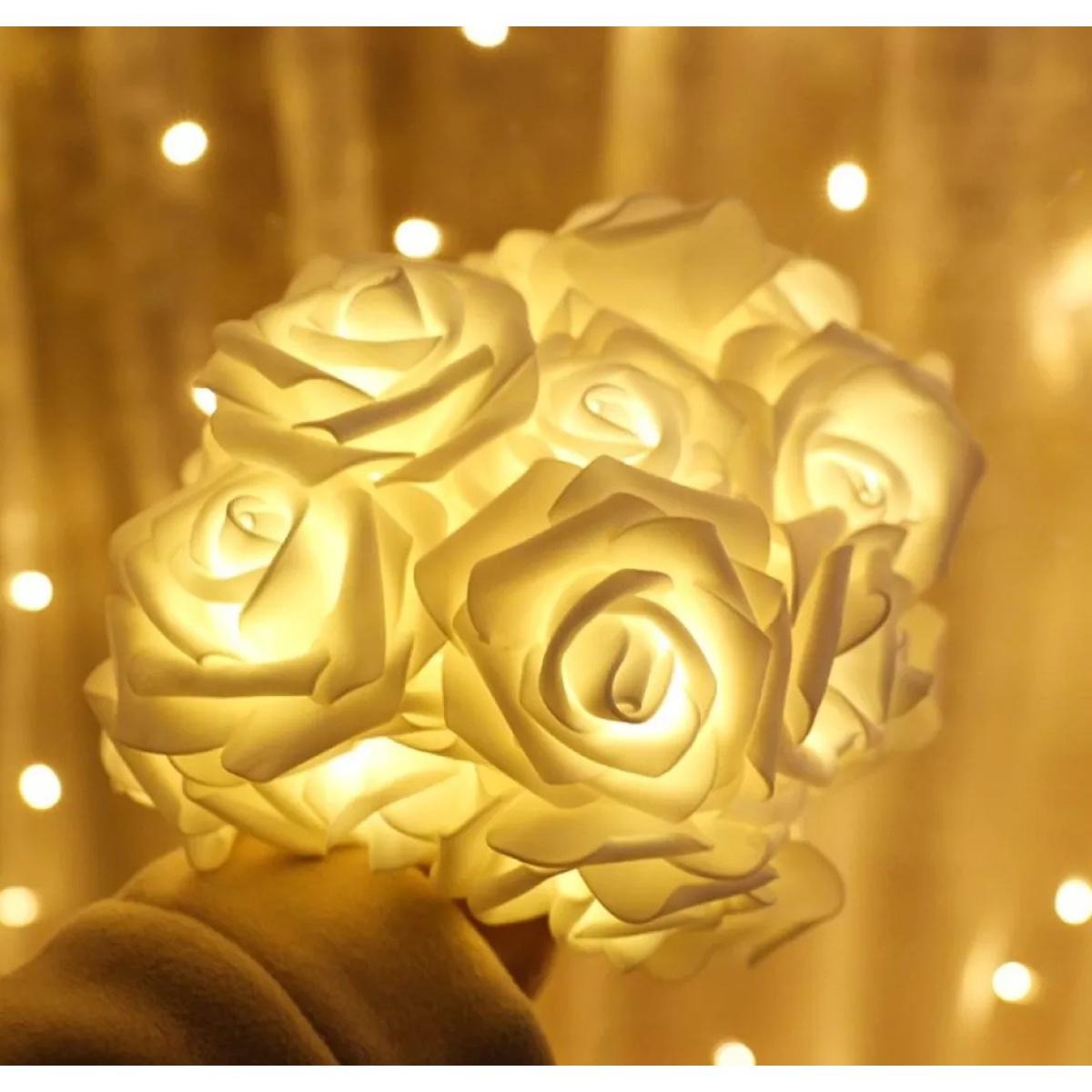 Rose LED String Lights – Romantic Fairy Lights for Room Decoration ✨ রোজ LED স্ট্রিং লাইট – রুম ডেকোরেশনের জন্য সুন্দর ফেয়ারি লাইট 🌹 - Image 8