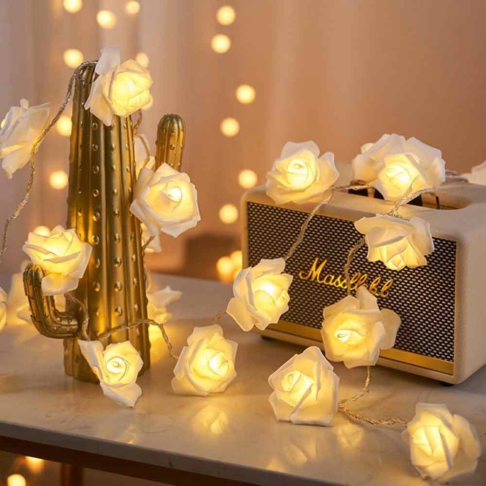 Rose LED String Lights – Romantic Fairy Lights for Room Decoration ✨ রোজ LED স্ট্রিং লাইট – রুম ডেকোরেশনের জন্য সুন্দর ফেয়ারি লাইট 🌹 - Image 4