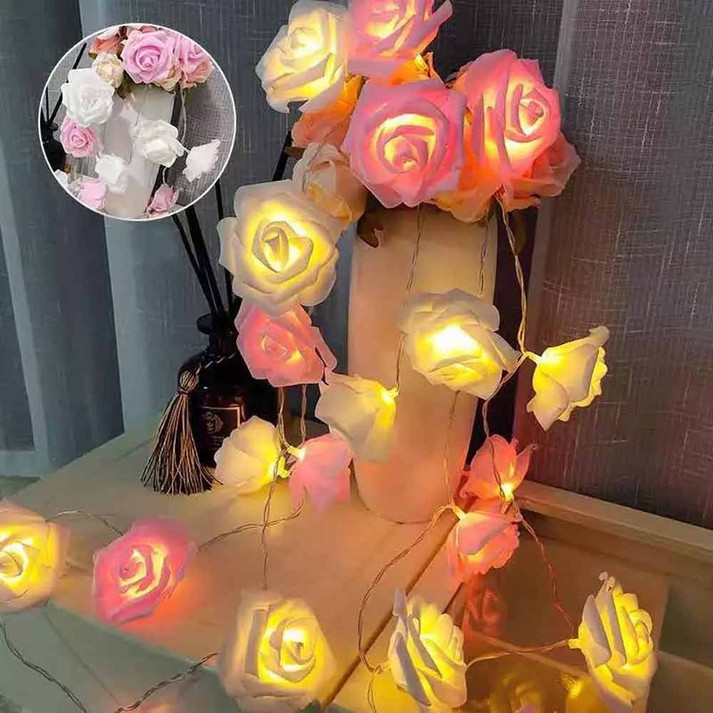 Rose LED String Lights – Romantic Fairy Lights for Room Decoration ✨ রোজ LED স্ট্রিং লাইট – রুম ডেকোরেশনের জন্য সুন্দর ফেয়ারি লাইট 🌹 - Image 5